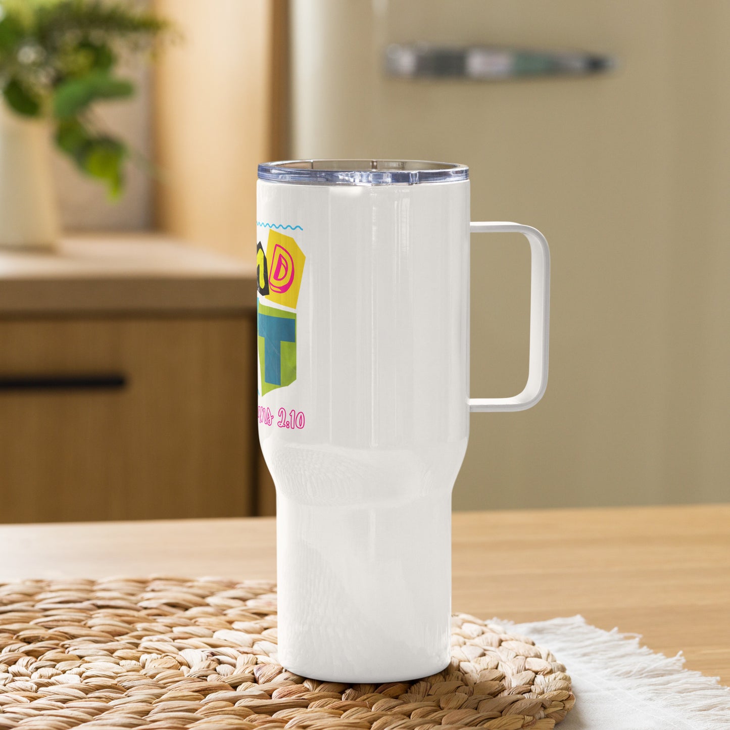 Portable Travel Mug with Ergonomic Handle- Lightweight, Durable, and Stylish Created To Standout Design