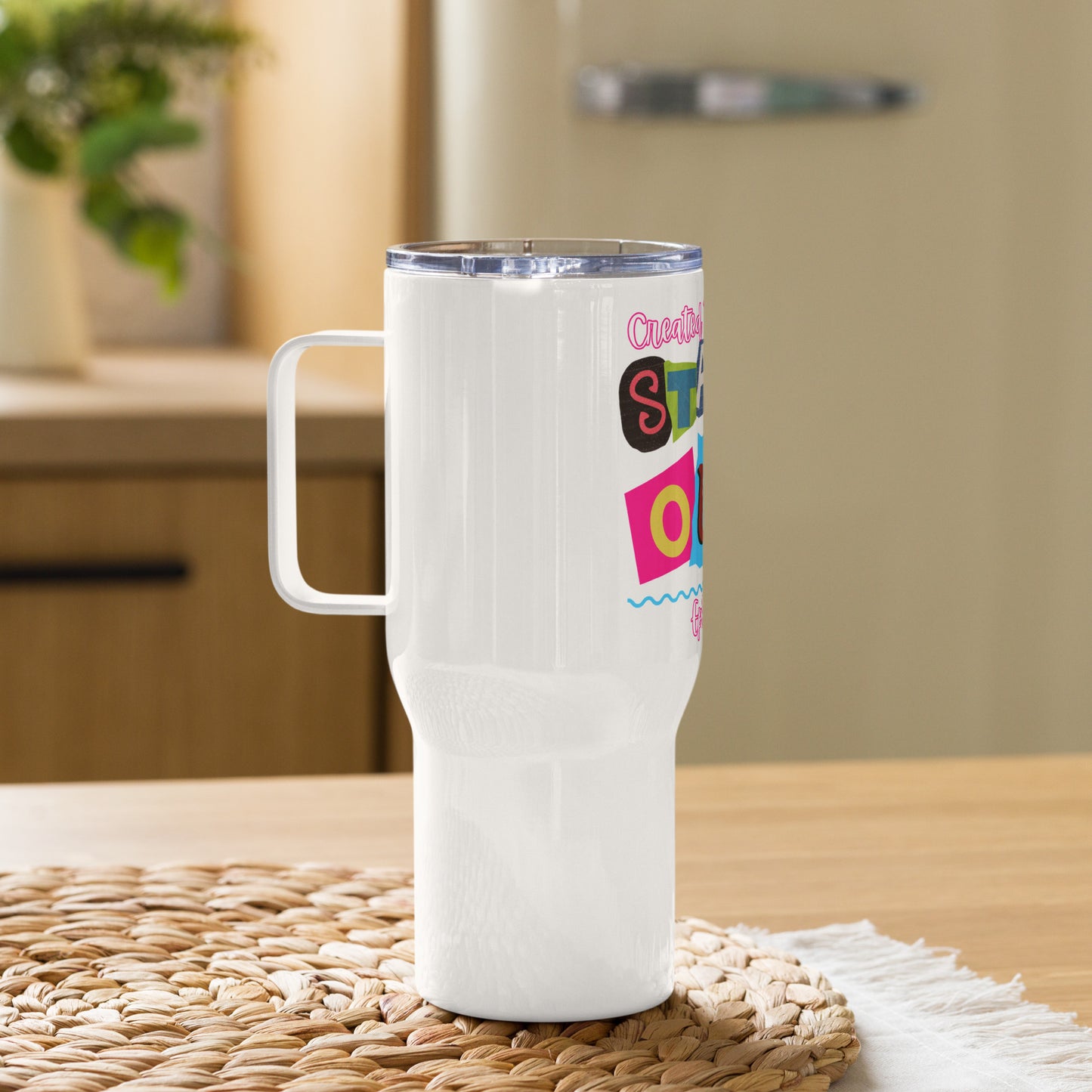 Portable Travel Mug with Ergonomic Handle- Lightweight, Durable, and Stylish Created To Standout Design